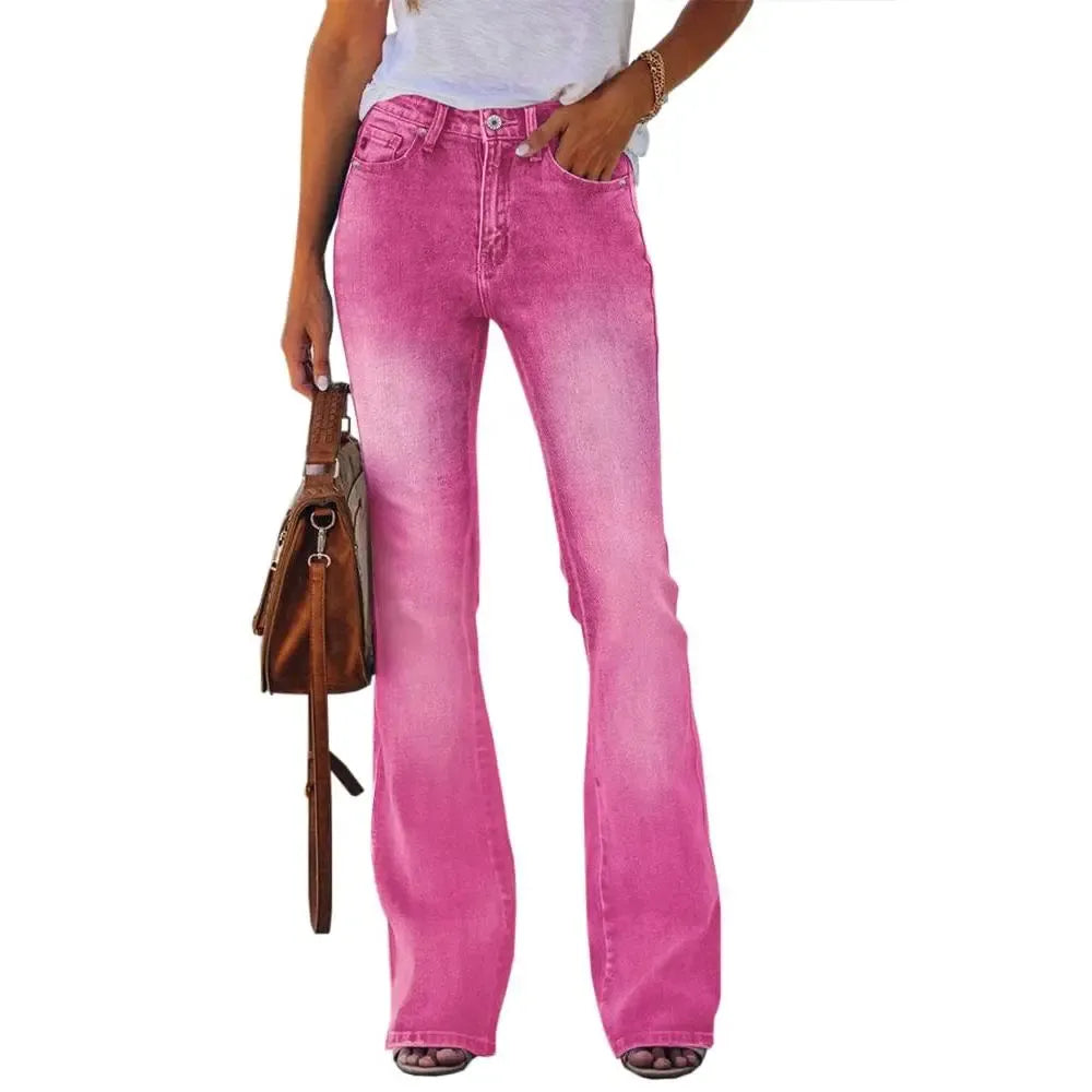 Flowyair Women's High-Waisted Stretch Jeans - Flare, Boyfriend, Bootcut Styles - Casual Denim Pants for Women, Jeans For Women,summerwins,summeroutfits,vacationoutfits,beachoutfits