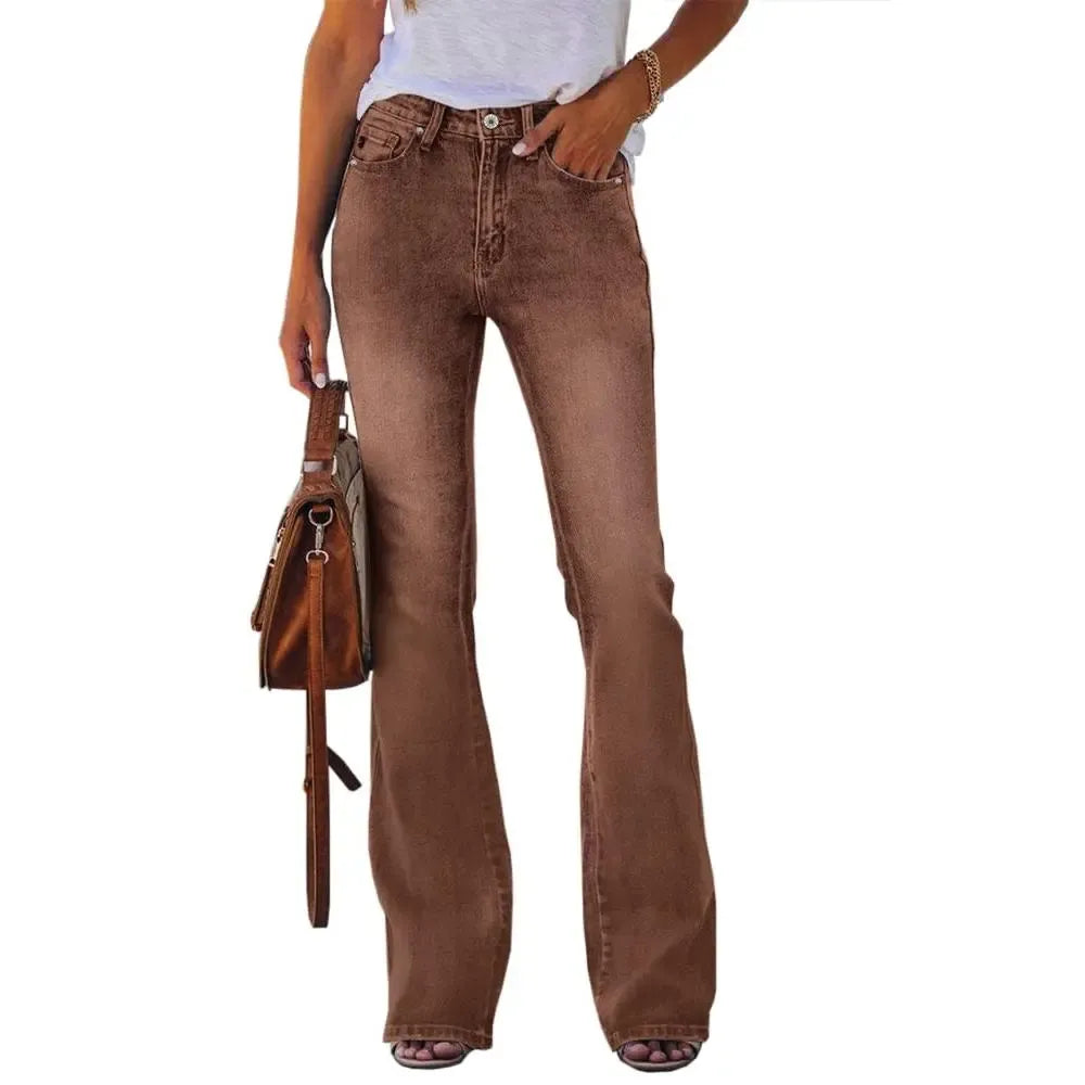 Flowyair Women's High-Waisted Stretch Jeans - Flare, Boyfriend, Bootcut Styles - Casual Denim Pants for Women, Jeans For Women,summerwins,summeroutfits,vacationoutfits,beachoutfits
