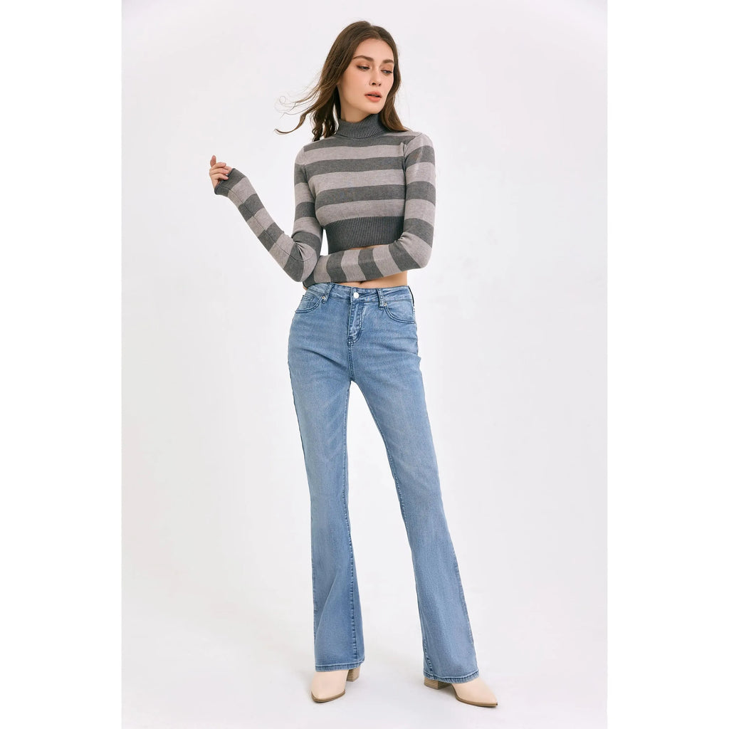 Flowyair Women's High-Waisted Stretch Jeans - Flare, Boyfriend, Bootcut Styles - Casual Denim Pants for Women, Jeans For Women,summerwins,summeroutfits,vacationoutfits,beachoutfits