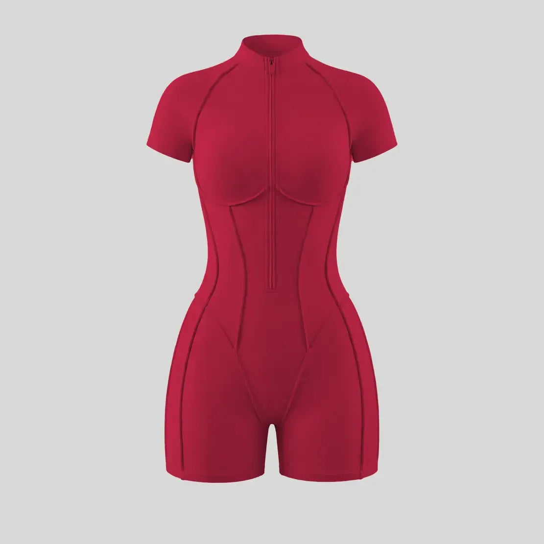 NVWA Women's High-Stretch Zipper Sports Jumpsuit - Skin-Friendly Breathable Slim-Fitting Fabric, Glute-Lifting Midsection-Sculpting Overalls, Athleisure Stylish Women's Wear, Ideal for Yoga, Mother's Day Gifts,summerwins