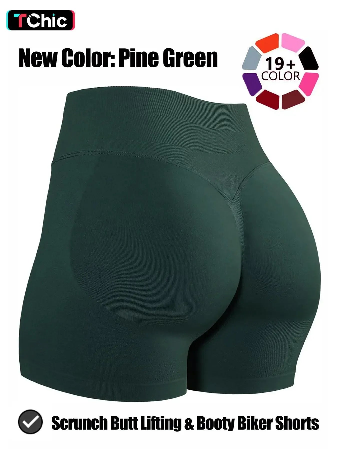 Seamless Shorts for Women, 1-5 Pack Invisable Scrunch Butt Lifting Gym Seamless Booty Biker Shorts, Breathable Comfortable High Stretch Skinny Shorts, Gym Shorts, Ladies Sportswear for Indoor Outdoor Wear, Scrunch Active Shorts