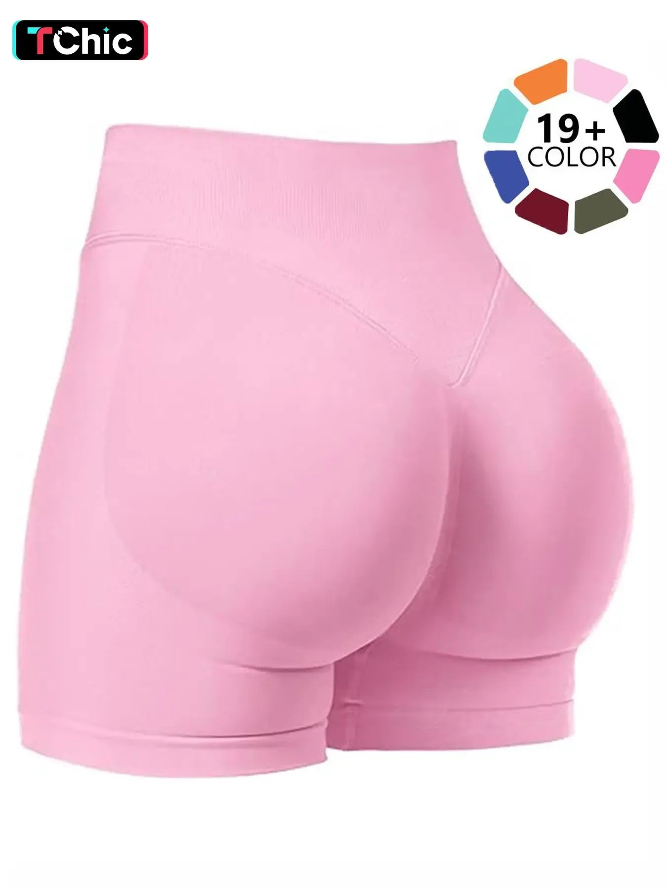 Seamless Shorts for Women, 1-5 Pack Invisable Scrunch Butt Lifting Gym Seamless Booty Biker Shorts, Breathable Comfortable High Stretch Skinny Shorts, Gym Shorts, Ladies Sportswear for Indoor Outdoor Wear, Scrunch Active Shorts