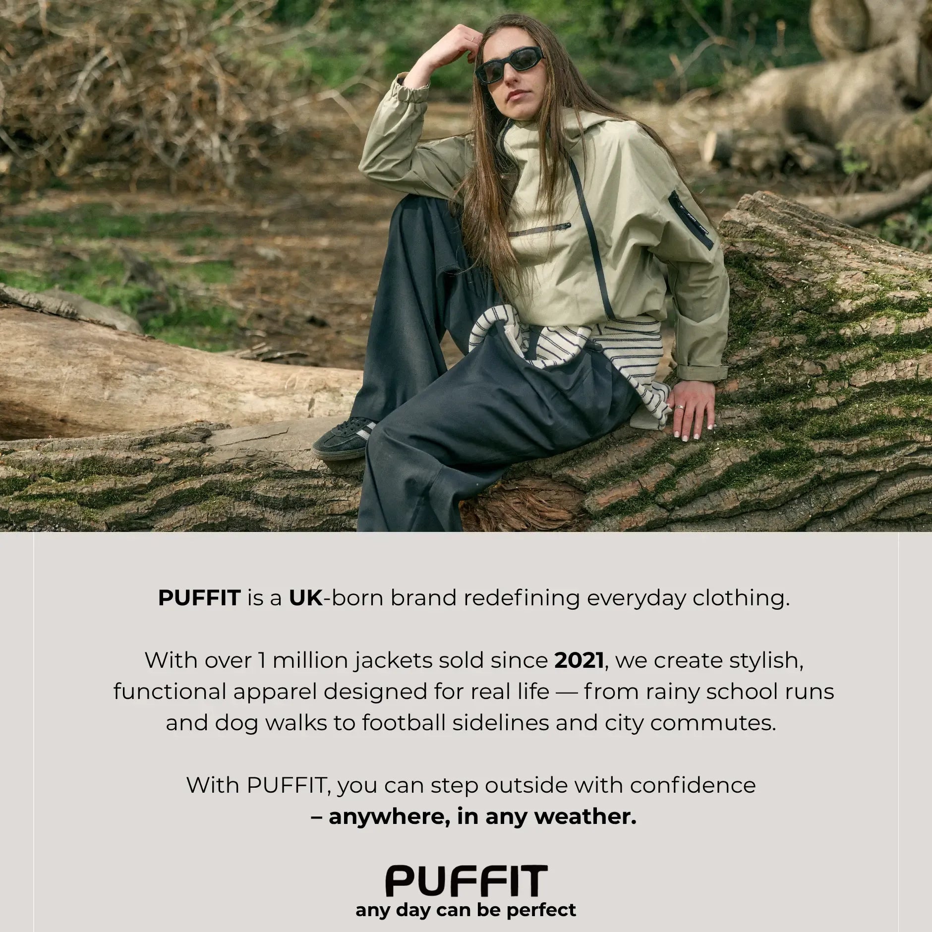 PUFFIT STM-TEX Short Rain Hoodie With Asymmetric Zip and Adjustable Hem,Chest Pocket Design,Spring Hooded Jacket,Waterproof Jacket,Women Jacket,Spring Jacket,Windbreaker,Dog Walking,School Running,Football Mum,Stylish,Womenswear