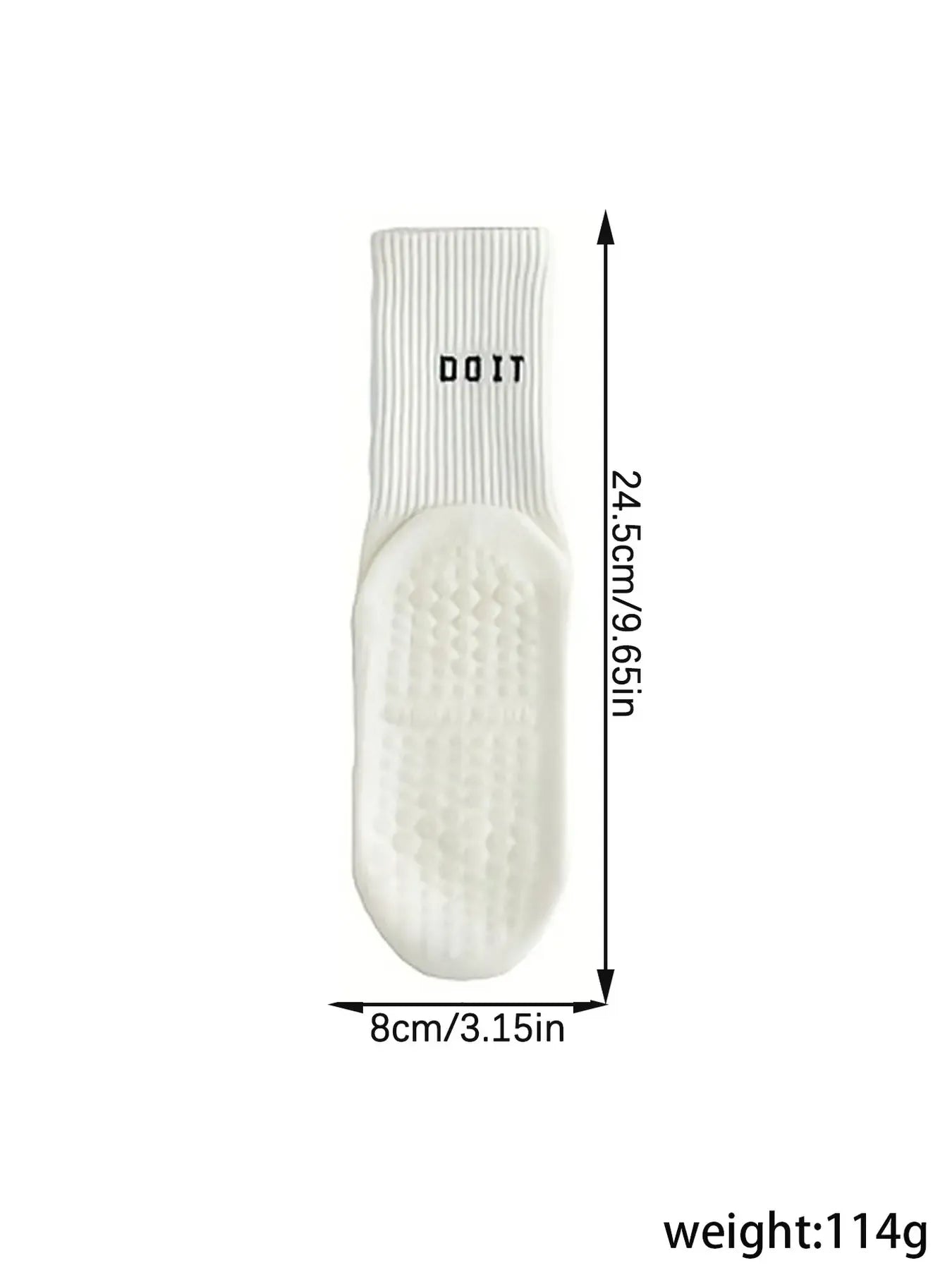 3 Pairs of Simple Solid Color Yoga Socks, Athletic Socks, Workout Socks, Fashionable, Comfortable, Breathable, Non-Slip, Grip Sports Socks, Letter Printed Casual Socks Suitable for Women's Daily Sports and Fitness Wear